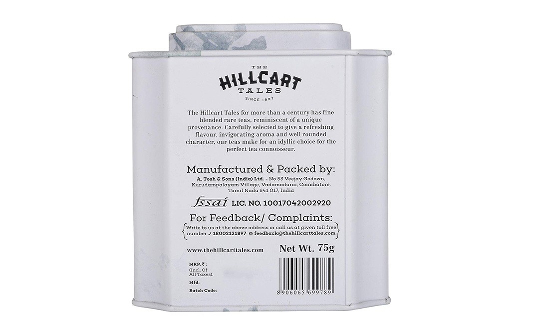 Hillcart Tales Silver Linings Silver Tip Pekeo   Tin  75 grams
